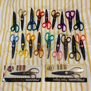 20 Fiskars Paper Edgers - scissors - sold together